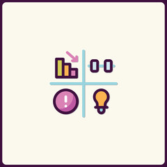 Poster - Infographic Business Solutions for Problem Solving with Data Analysis Icon