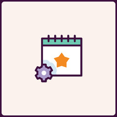 Poster - Strategic Planning and Implementation Icon, Achieving Goals with Precision