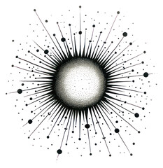 Wall Mural - png stars celestial backgrounds drawing line.