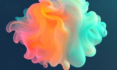 Fototapete - Colorful Abstract Design Enhances Business Wallpaper Aesthetics in a Modern Workspace Setting