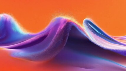 Poster - Colorful Abstract Waves Create a Dynamic and Engaging Backdrop for Business Presentations and Creative Discussions in a Contemporary Setting