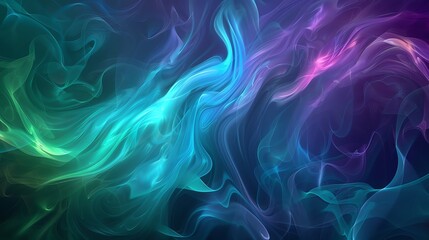 Poster - Abstract colorful swirling smoke or clouds.