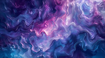 Poster - A digital abstract art piece with swirls of purple, blue, and pink.