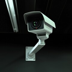 Poster - High-definition security camera installed for surveillance and monitoring in indoor or outdoor settings