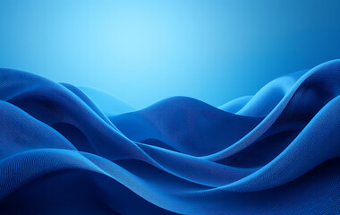 Wall Mural - close up, abstract blue wavy gradient background with grain and noise texture for header poster bann
