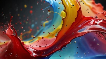 Poster - Vibrant Splash of Colors Creating Dynamics in a Business Backdrop for Innovative Designs