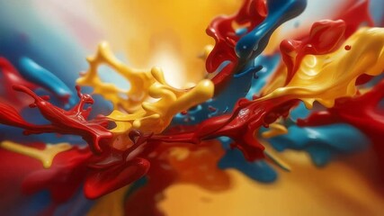 Poster - Creative Splash of Colors in a Vibrant Business Setting Showcasing Artistic Expression and Innovation