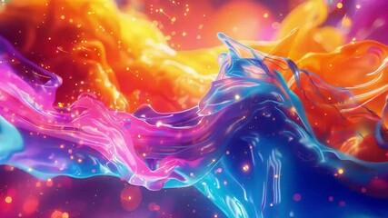 Poster - Vibrant Abstract Background With Flowing Colors Creating a Dynamic Visual Atmosphere for Business Presentations