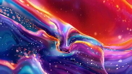 Poster - Vibrant Abstract Wallpaper Showcasing Flowing Colors and Dynamic Patterns for Business Environments and Creative Spaces