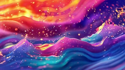 Poster - Colorful Abstract Wallpaper Transforming Vibrant Backgrounds for Modern Business Settings