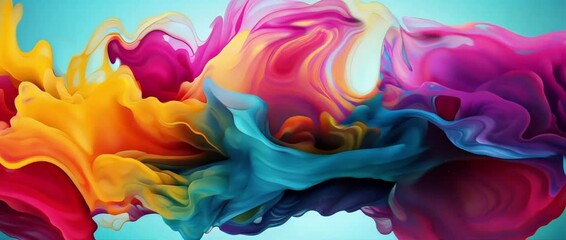 Poster - Vibrant Abstract Wallpaper Design Showcasing Fluid Colors in a Business Environment With a Modern Aesthetic