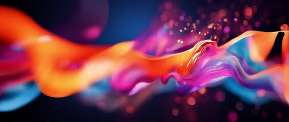 Poster - Dynamic Abstract Waves Create Captivating Background for Business Themes and Presentations