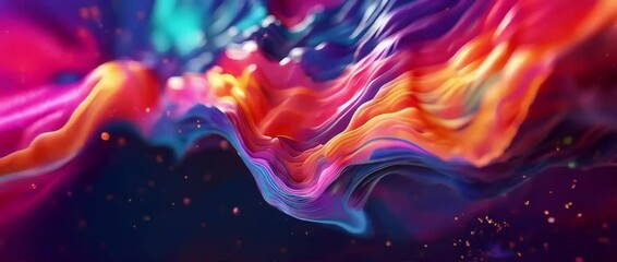 Poster - Vibrant Abstract Background Showcasing Dynamic Colors and Fluid Shapes Ideal for Business Presentations