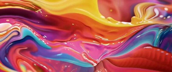 Poster - Vibrant Abstract Patterns Create an Inspiring Backdrop for Modern Business Environments in This Colorful Display