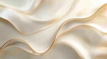 Poster - Elegant Golden Wave Patterns Create a Stunning Business Backdrop for Professional Settings and Presentations