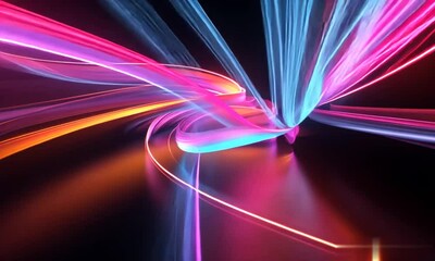 Fototapete - Vibrant Abstract Patterns Creating a Dynamic Background for Business Presentations and Creative Projects