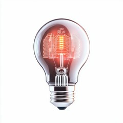 Poster - digital circuit lightbulb