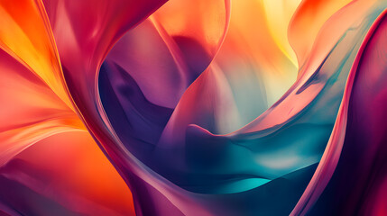 Poster - Captivating colorful abstract background featuring intersecting shapes in a striking composition for creative projects and designs.