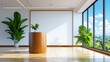 © chesleatsz - Bright minimalist interior featuring plants wood and natural light