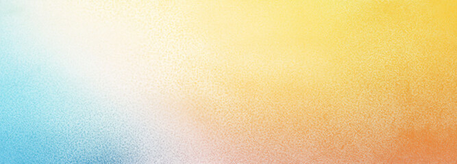 Poster - Abstract Gradient Background in Blue Yellow and Orange Hues with Subtle Texture