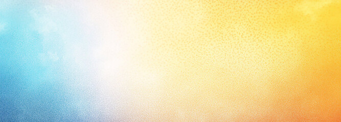Poster - Abstract gradient background with blue and yellow colors, textured surface, summer, beach, and sky theme