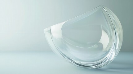Poster - Elegant glass vase filled with colorful flowers displaying artistic design and crystal clarity