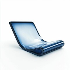 Poster - Modern Blue Fluid Chair