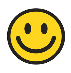 Vector illustration of a simple smiley face icon with a black outline on a white background