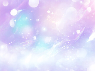 Poster - Abstract Pastel Dreamy Background with Sparkling Glittering Lights and Bokeh Effects