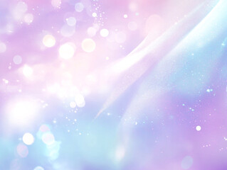 Poster - Dreamy Pastel Background with Sparkling Lights and Soft Glowing Colors