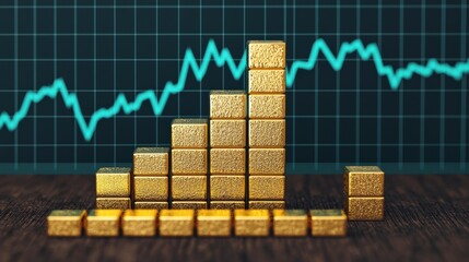 Poster - Gold stability graph comparing gold to other assets. Analyze trends.