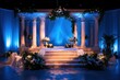 © MrHamster - Elegant wedding stage decorated with flowers and architectural columns