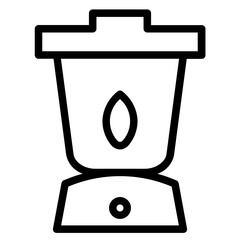 Poster - Lamp Lanthern Light Line Icon
