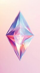Poster - A geometric abstract artwork with symmetrical shapes and colors