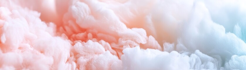 Poster - Delicate pastel hues merge in a cloud-like pattern, creating a whimsical background perfect for children's products and enchanting branding ideas. The airy and magical tones inspire creativity