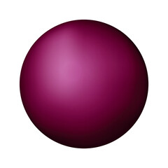 Wall Mural - glass pink ball or precious pearl. glossy realistic ball, 3d abstract vector illustration highlighte