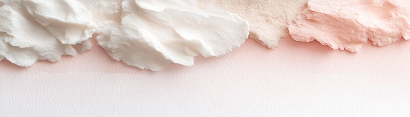Poster - This dreamy watercolor blend features soft beige, blush pink, and ivory hues, creating a delicate gradient. The airy design offers ample space for text, ideal for weddings and branding
