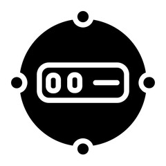 Poster - Technology Cloud Data Glyph Icon