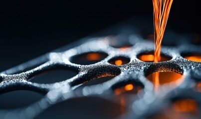 Poster - Liquid Flowing into Metal