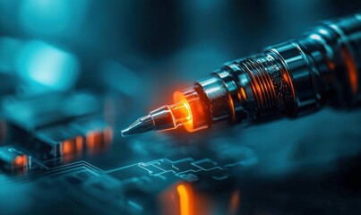 Poster - soldering on circuit board