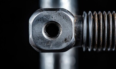 Poster - Metallic Bolt Close-Up