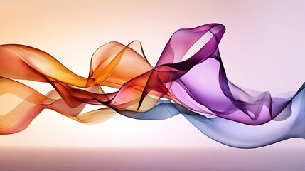 Poster - A mesmerizing purple gradient with soft, flowing waves for a modern abstract design.