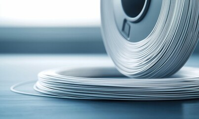Poster - Coiled Metal Wire Roll