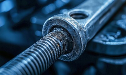 Poster - Threaded Bolt Close-Up