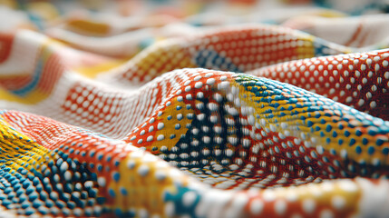 Poster - A stunning colorful pattern featuring a combination of vibrant hues and intricate designs creating an eye-catching visual for artistic expression.