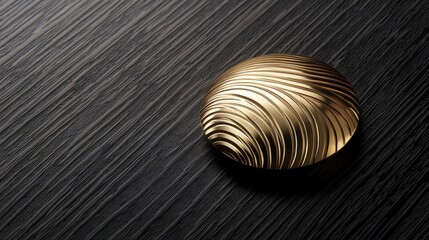 Poster - elegant gold placed on a black surface showcasing its luxurious design and shimmering finish