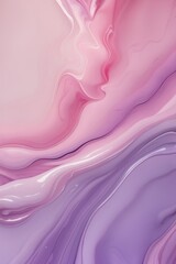 Poster - Abstract flow of pink and purple hues creating a serene and calming visual experience