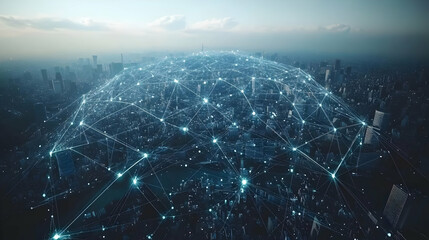 Poster - Global network city connections