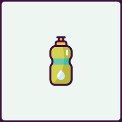 Poster - Hydration essentials, vector illustration of reusable bottle for liquid