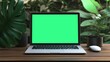 © Palugada - Laptop with Green Screen in Natural Setting
